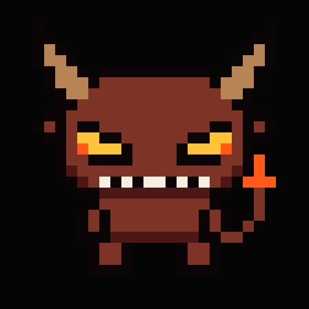 Demon monster, Veteran tier, from the browser RPG PEON